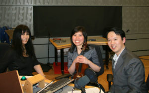 Anna Chen interviewing Jane Ng and Ben Chan for Chopsticks at Dawn at the BBC