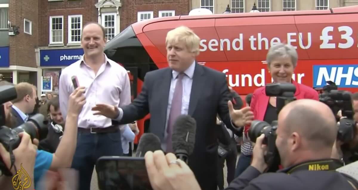 Brexit bus Boris Johnson