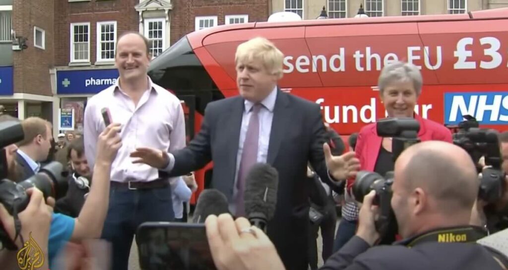 Boris Johnson Brexit bus promise to fund the NHS