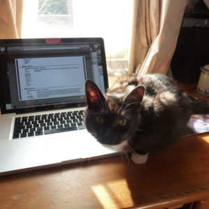 Anna Chen writing Wilma