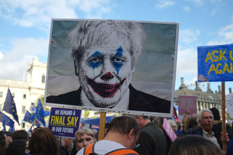 Boris Johnson scary clown jannes-van-den-wouwer Unsplash