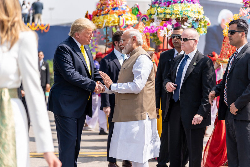 President Donald Trump meets PM Narendra Modo in India 2020