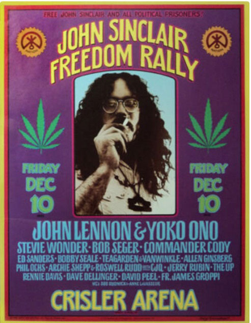 John Sinclair Freedom Rally Poster 1967