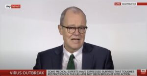 Sir Patrick Vallance promotes Covid "herd immunity" on Sky News, March 2020
