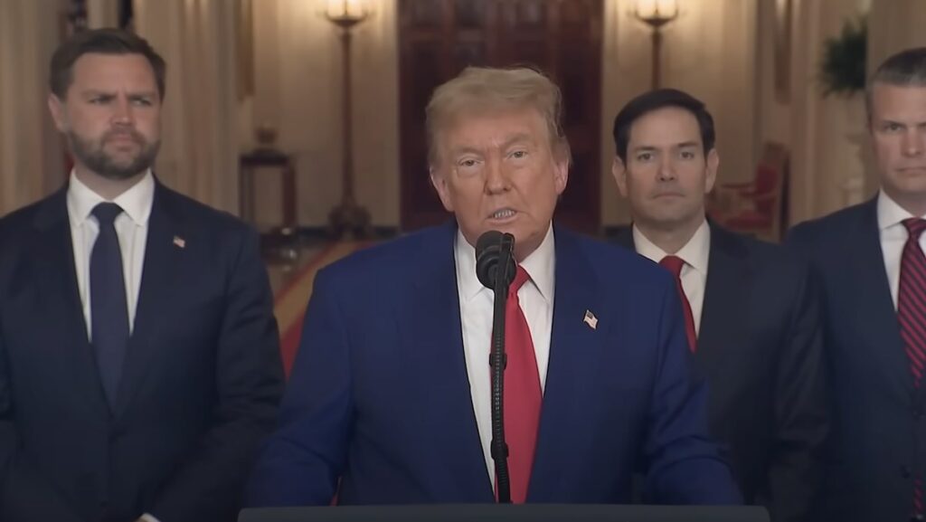President Donald Trump’s address on the U.S. bombing of Iran, 22 June 2025