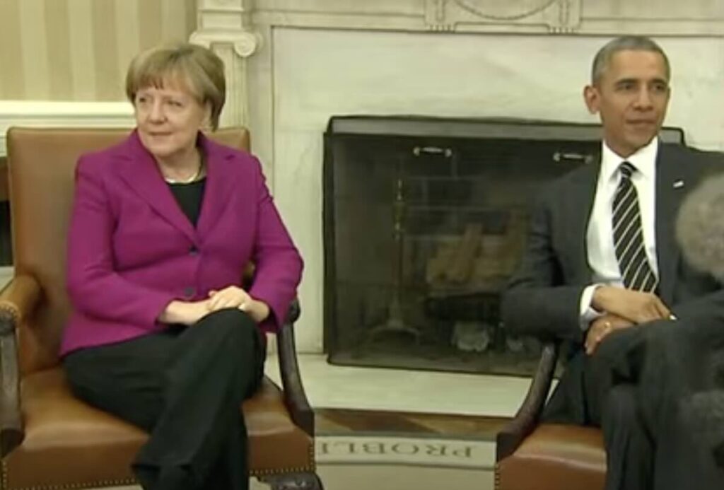 Angela Merkel and Barack Obama in the White House 2015