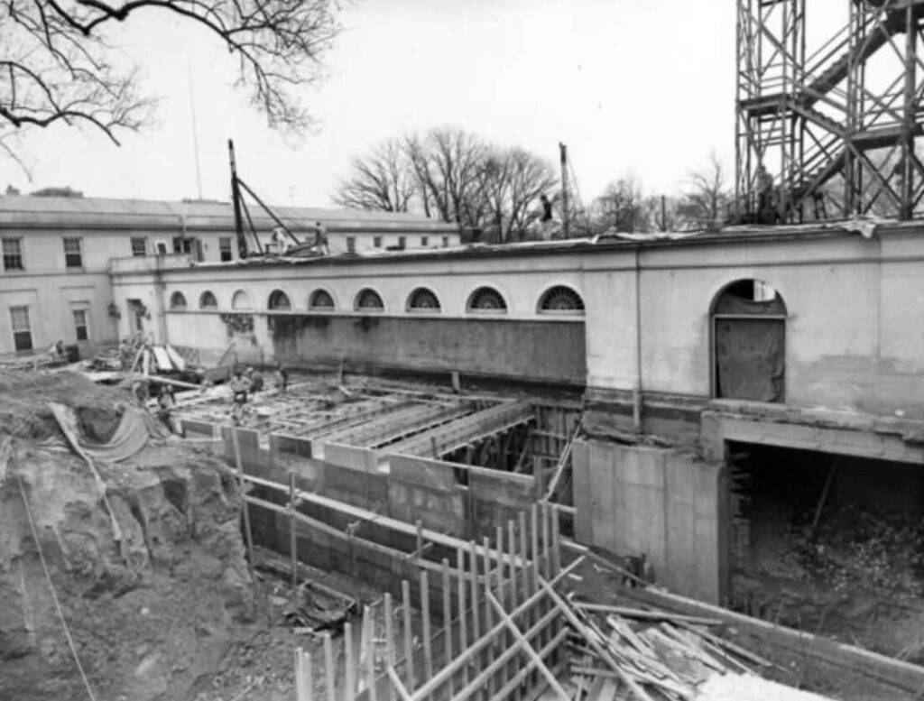 The White House bunker East Wing