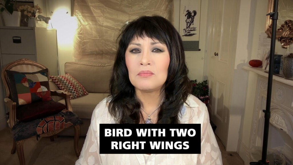 VIDEO: Anna Chen reads Bird With Two Right Wings, a poem by Lawrence Ferlinghetti as both US parties turn the US into the Death Star